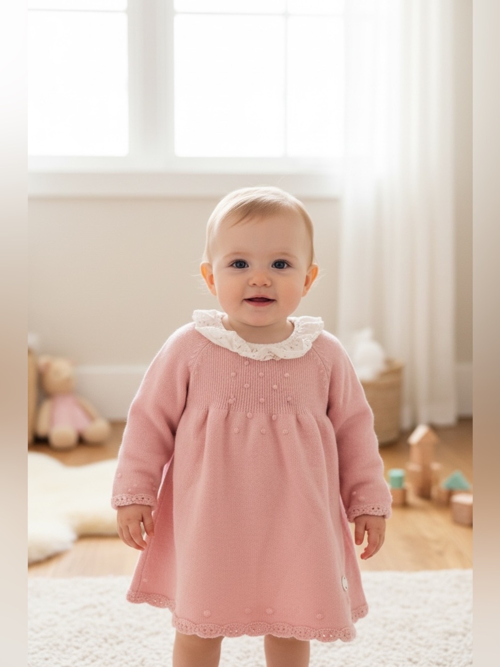 Paz Rodriguez, Baby Girl Sweater Dress Six Months A-30